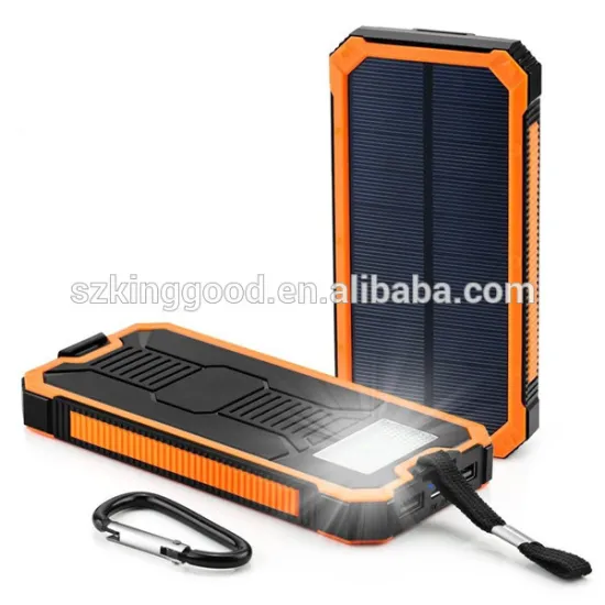 OEM one year warranty double usb ports waterproof universal solar power bank 5000mah with led light