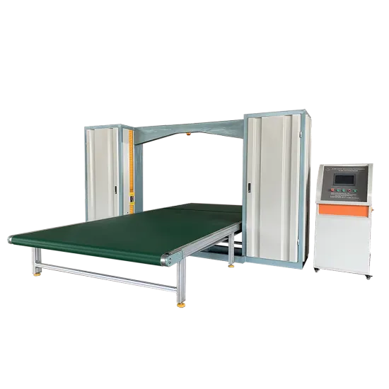 High speed Foam flat horizontal block sponge cutting machine
