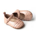 Woven Leather New Born Baby Unisex Dress Shoes