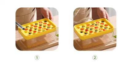 Ice lattice grid tray and box set