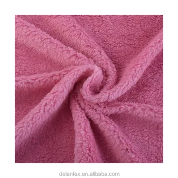 Customizable 100% Polyester Sherpa Fleece Fabric for Pajamas - Competitive Manufacturer Offers Unique Colors and Brushed Finish