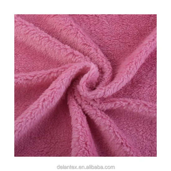 Customizable 100% Polyester Sherpa Fleece Fabric for Pajamas - Competitive Manufacturer Offers Unique Colors and Brushed Finish