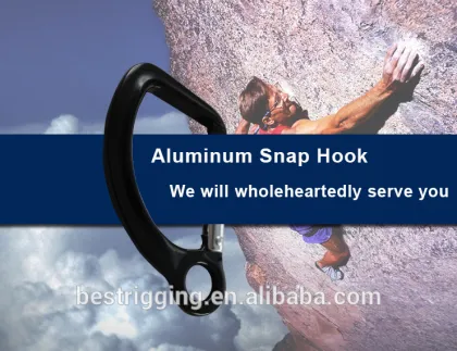 Safety lock and climbing carabiner and mountaineering hiking carabiners Aluminum black hook,padlock pring hook lock