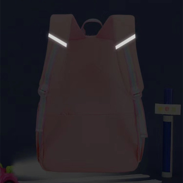 OEM aangepast logo Nylon Pink Girls Backpack