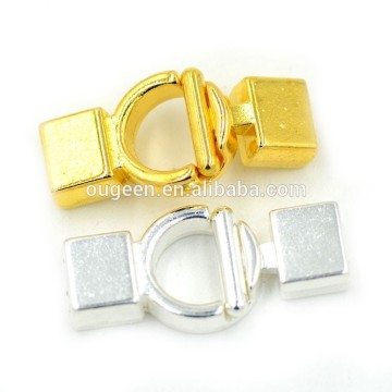 fashion zinc alloy leather bracelet clasps magnetic connector