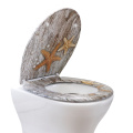 Duroplast Toilet Seat Soft Close in two-starfish pattern