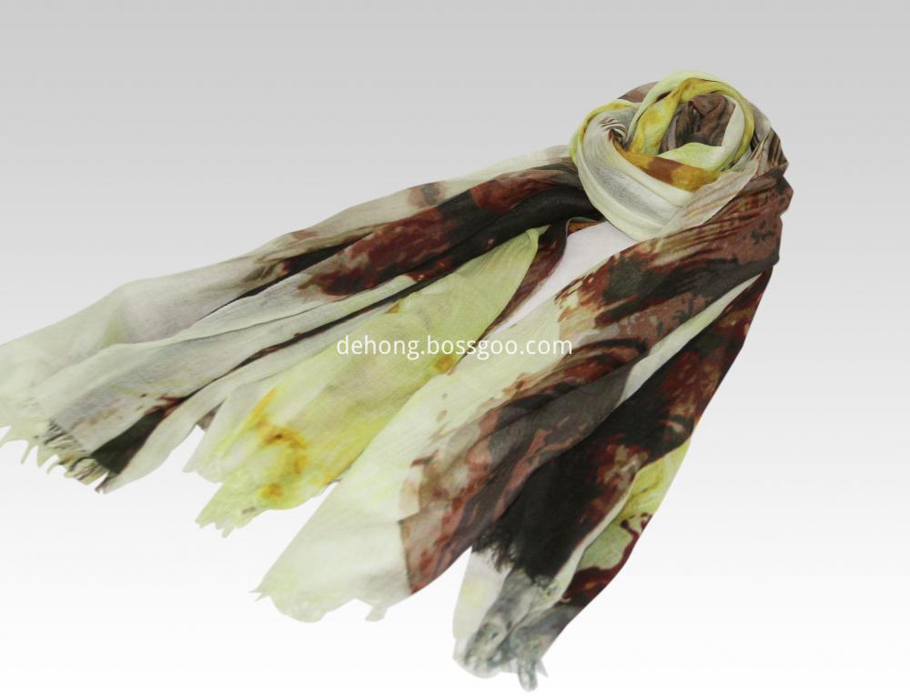 Cashmere Worsted Ultra Thin Gradient Scarf