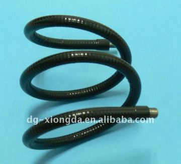 flexibel metal arm covering the plastic tube