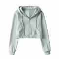 Women's casual zipper hoodie