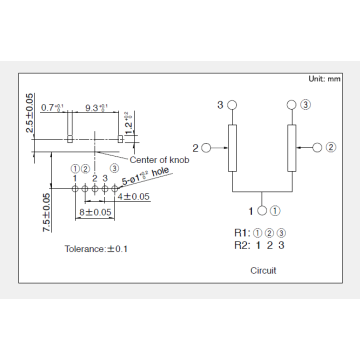 Rk10j series Rotary potentiometer