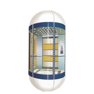 Zhujiangfuji Marke Luxuskabinenkabinendekoration mit vollem Blick auf Glas Panorama Elevator