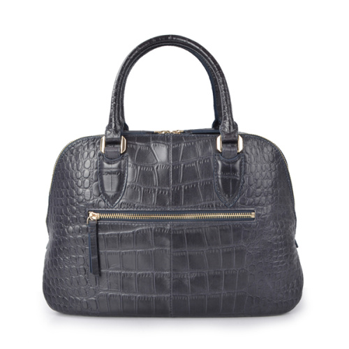 Small Robinson Croc Embossed Leather Bucket Tote Bags