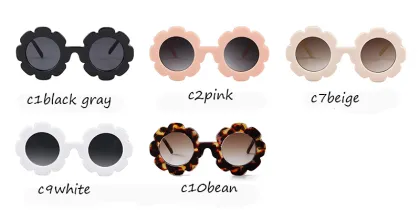 Pink Polarized Sunglasses for Kids - Stylish Sunflower Shades for Baby Girls