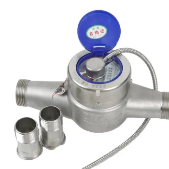 DKV 1/4 Inch NPT 304 Stainless Steel Water Meter with Pulse Output - NSF Certified