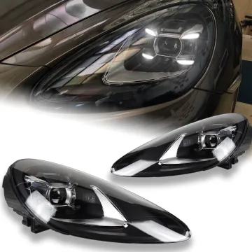 LED Headlights DRL Lens for Porsche Cayenne Headlight Projector Dynamic Signal