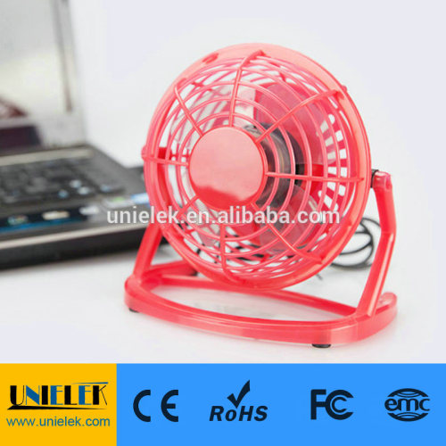 UNI-801 Usb fan for notebook colling 4" mini fan plastic PP high quality