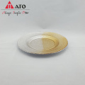 Embossed Amber color plate with Aluminzing&Spray