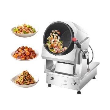 Intelligent 5000W Food Cooking Machine: Automatic Robot Wok for Fast Food Restaurants specializing in Fried Rice and Stir Fry