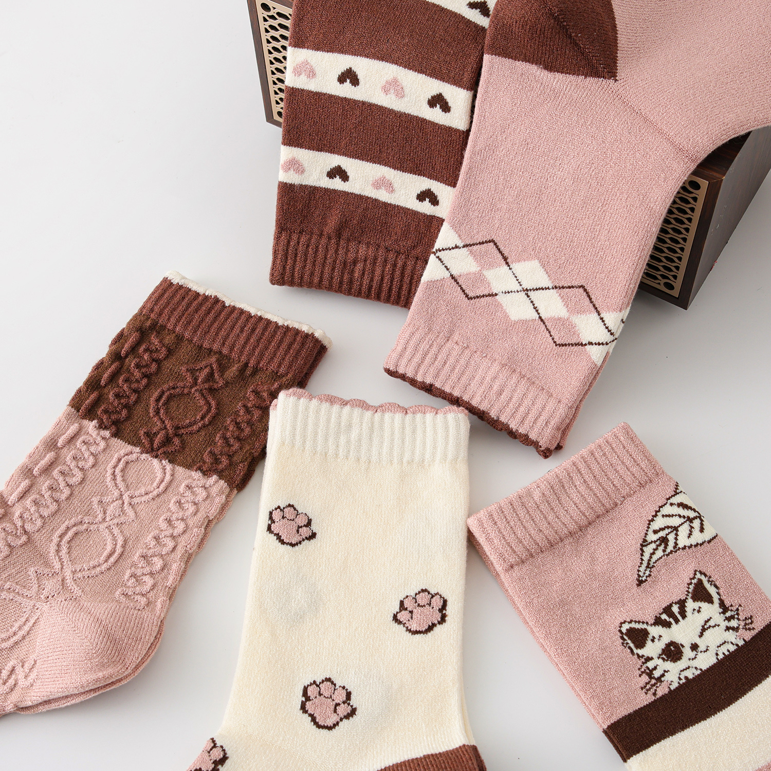 Модная жаночая ваўняная калекцыя панчохі