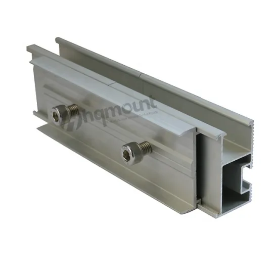 Anodized Aluminum Rail Splice for PV Mounting Systems