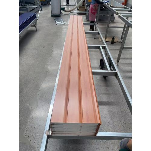 Orange Color Bark Pattern Metal Carved Board Exterior Wall Insulation Decorative Board