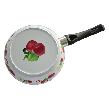 Aluminum Forged Non-stick Fry Pan With Decal Painting