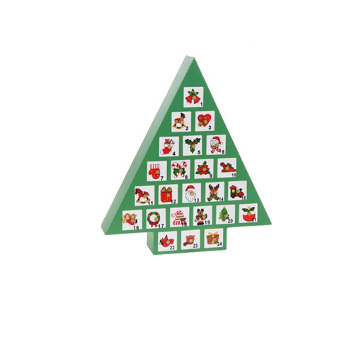 Christmas Tree Advent Calendar Treasure Box  