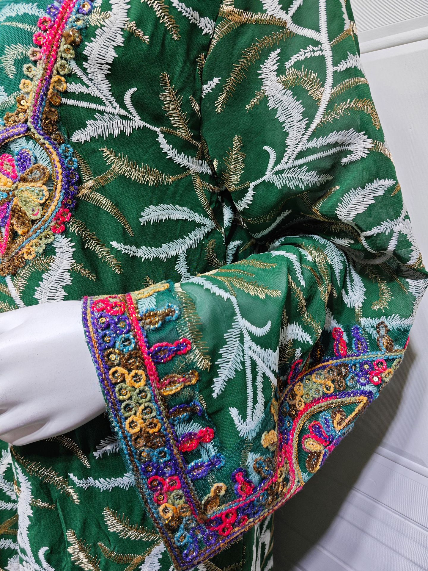 Embroidered Abaya Dress AB526 (8)
