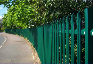 Powder Coated Galvanized Euro Palisade Fence Panels