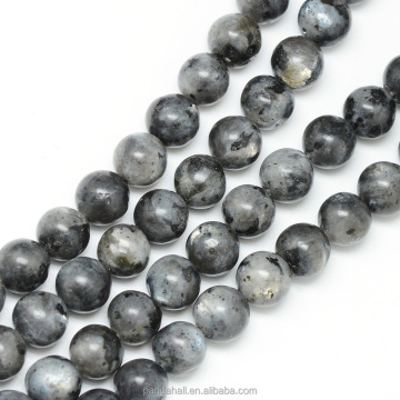 15.3 Inch 8mm Round Natural Labradorite Bead Necklace String - Pandahall