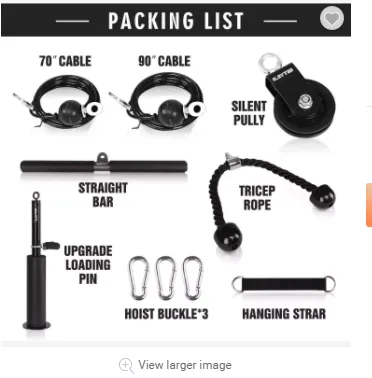 Sport Arm Strength Training Pulley Set Strength Fitness Equipment High PullDown Arm Strength Triceps Fitness Equipment