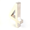 8 Inch Laser Cut Stainless Metal House Numbers
