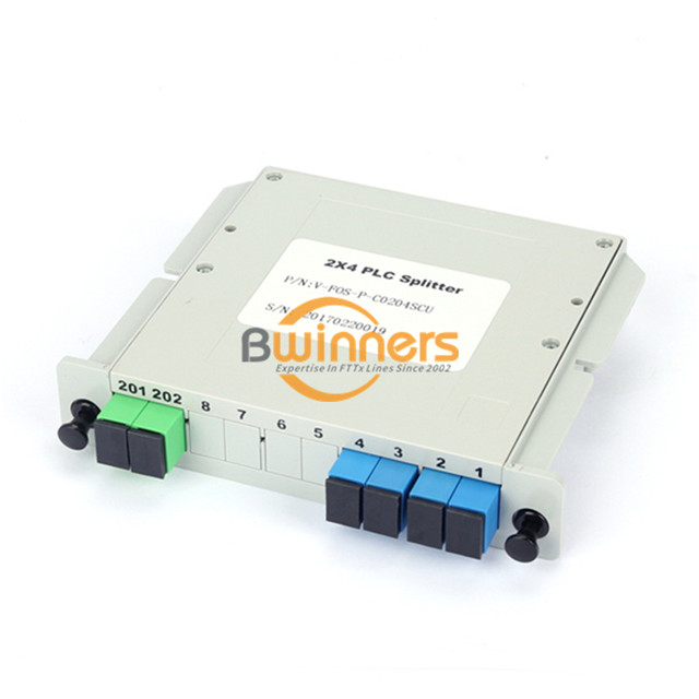 Einschubmodul 2x4 SC-UPC Plc Splitter