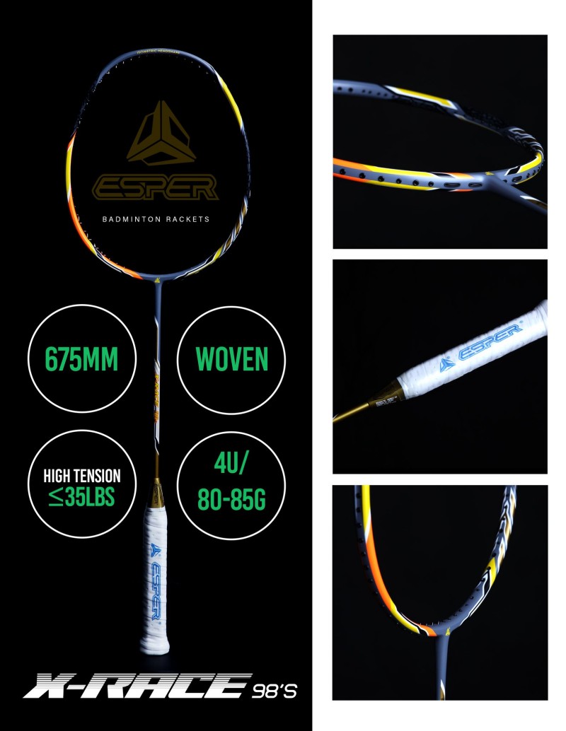 Woven High Tension Badminton Racket