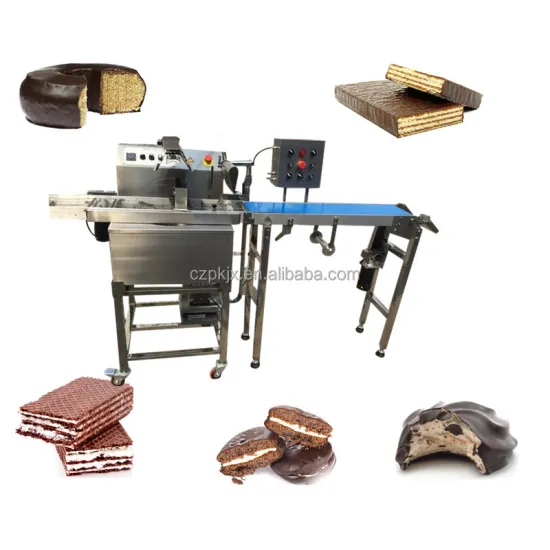 Mini Cake and Biscuit Coating and Tempering Machine