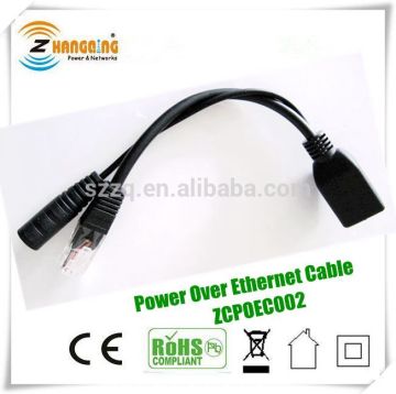 dc power cable splitter Power Over Ethernet cable