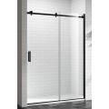 square rail black sliding door