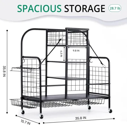 Golf Bag Organizer: A Storage Solution for Your 2 Golf Bags at Home