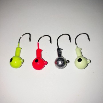 Lead Head Fish Hooks med Barbs 1G -20G - i par med mjuk lock