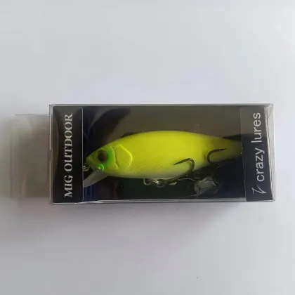 Crazy Lures 3D Eyes Plastic Fish Lure with Sea Hooks - New Design Vibration Fishing Lure for Bass