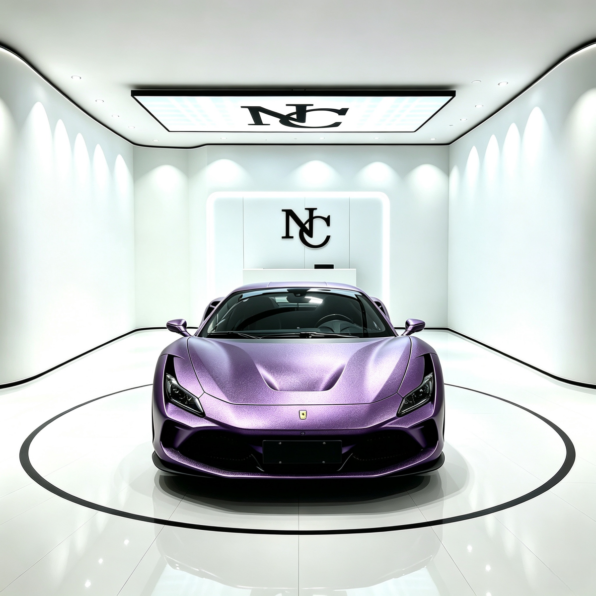 PL315-P Galactic Sparkle Purple Car Wrap