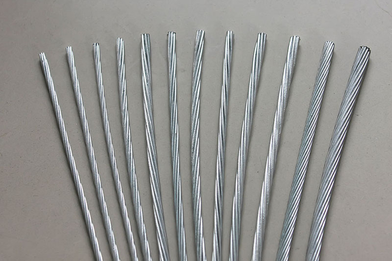 1 × 7-9.0-1270-B (GJ-50) Strand de acero galvanizado de alta calidad