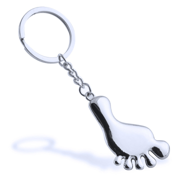 New Fashion Style Cute Foot Design Metal Keychain