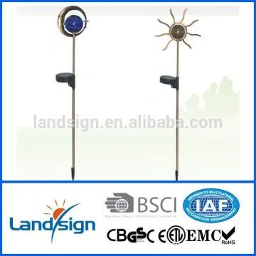 Decorative solar garden lights golden solar moon lighting