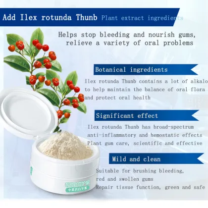 Relieve Bleeding Gums Clean Stains Tooth Powder