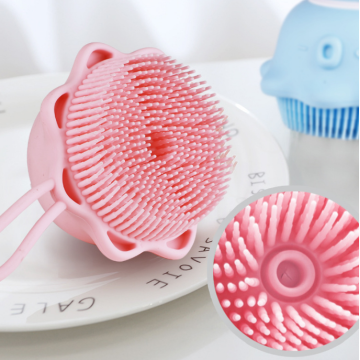 Custom Silicone Body Scrubber with Soap Dispenser