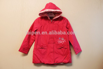 TP-5735 Fashionable 100% Polyester Child Girls Coat Winter Jacket