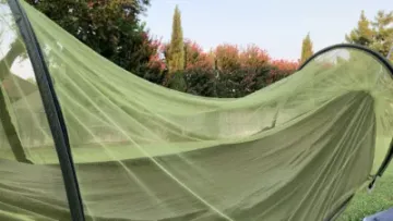 Tree Straps Swing Camping Parachute Lightweight Hanging Hammock with Mosquito Net