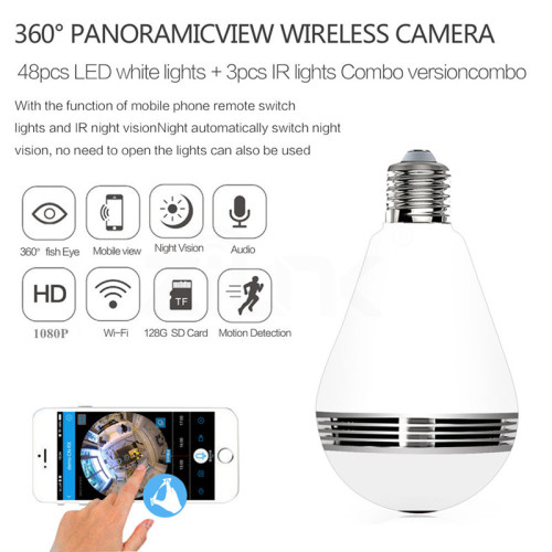 Fisheye 360 Degree Hidden Security IP Camera