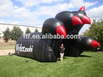 Hot sale inflatable tunnel , inflatable talons helmet and tunnel